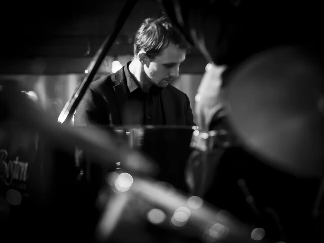 Audience watching an intimate jazz club performance during JazzFest Berlin, Germany — 2