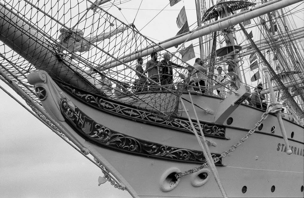Tall ships and crowds along the Kiel waterfront during Kieler Woche — 1