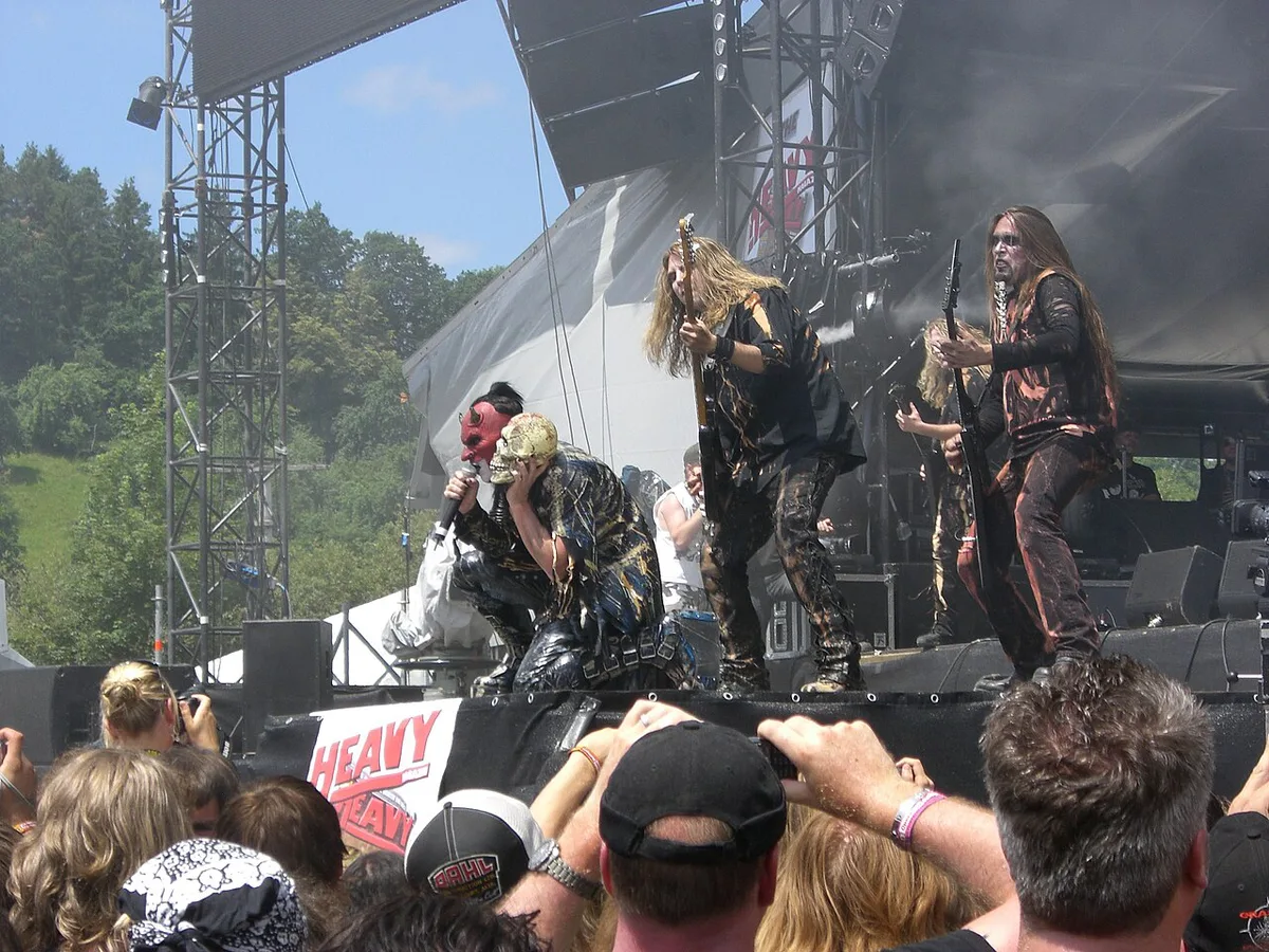 Metal festival crowd at Summer Breeze Open Air near Dinkelsbuehl — 1
